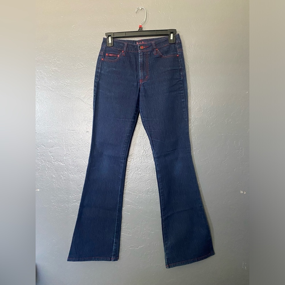 Lei Y2K‎ Dark Blue Flared Jeans Size 1